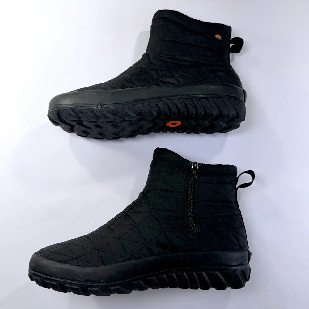 Bogs Snowday‎ II Winter Boots Womens 8 Black Waterproof Outdoor Comfort Gorpcore